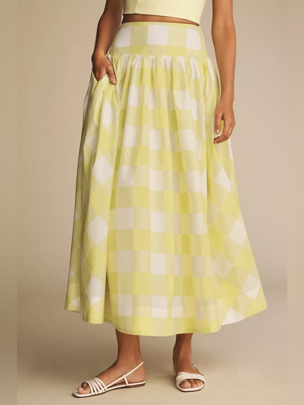 Maeve Gingham Full Skirt - Picture 3 of 8